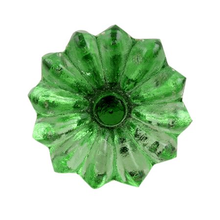 Green Sunflower Glass Wine Stopper